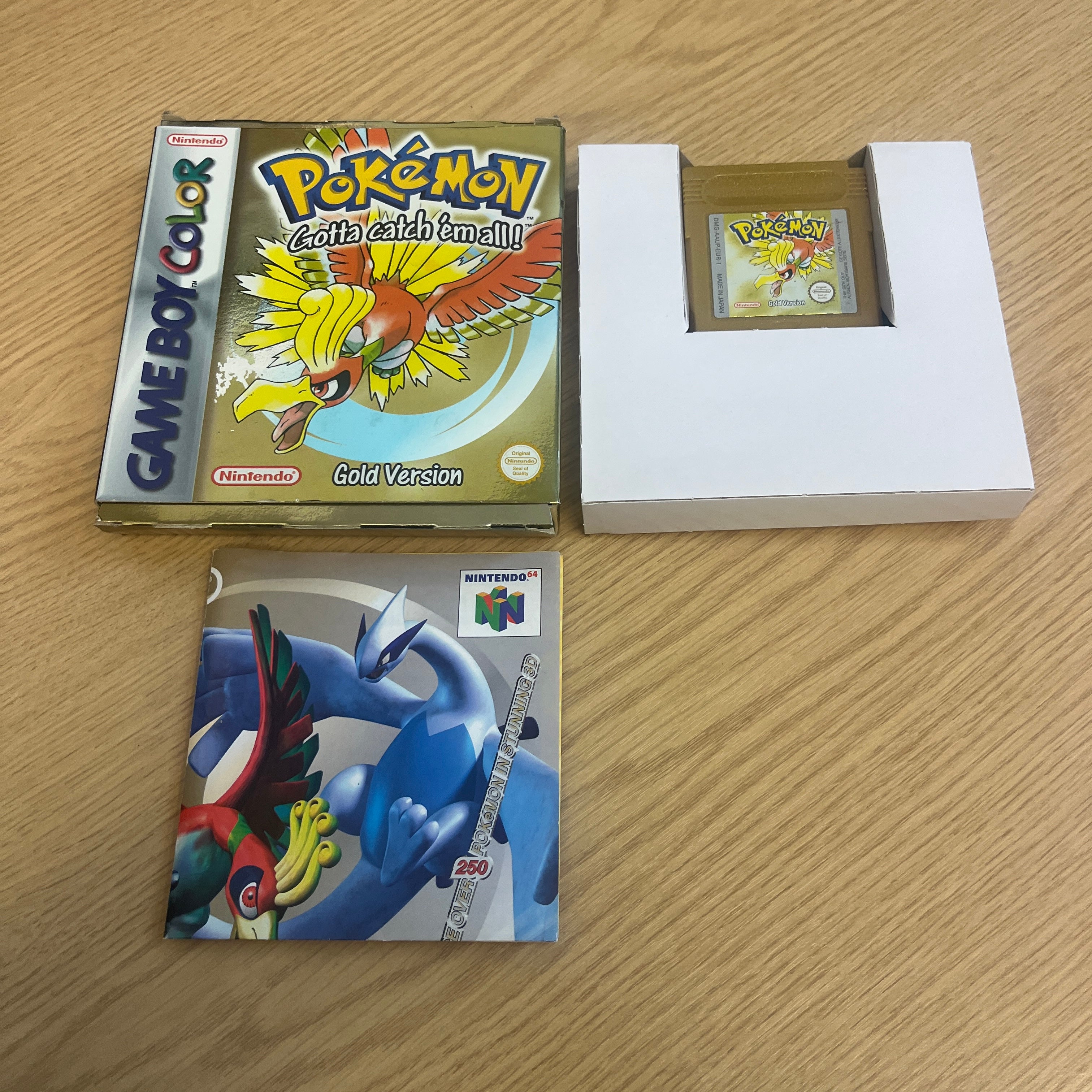 Pokemon Gold Nintendo Game Boy color game Boxed Pokemon Gold Nintendo Game Boy color game Boxed